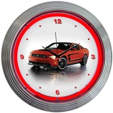 Neonetics 8FBOSS Ford Mustang Boss 302 Neon Clock
