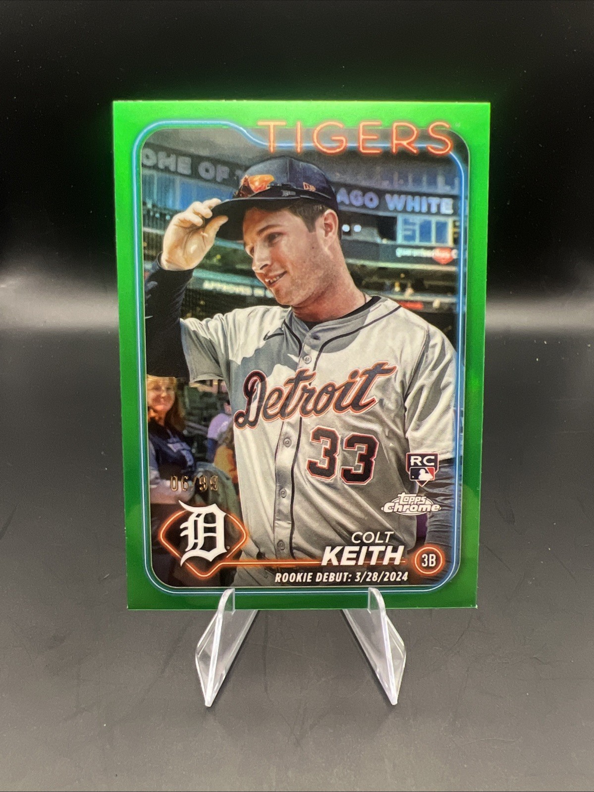 2024 Topps Chrome Update #USC178 Colt Keith Green Refractor 06/99