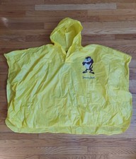 Vintage 1996 Looney Toons Tazmanian Devil Plastic Rain Poncho - Fast Shipping 