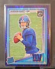 2025 Panini Donruss Optic - Rated Rookie Jaxson Dart #273 Purple Shock Prizm...