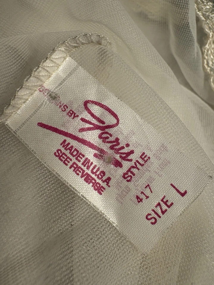 Precioso y Soñador Vestido de Hadas y Tanga De Colección Encaje Azul Satinado Bordes de Corbata Talla Pequeña Foto 2 de 4