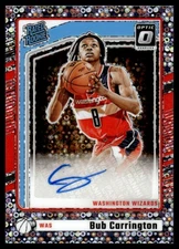 2024-25 Donruss Optic Faqstbreak Bub Carrington Rookie Auto Washington Wizards