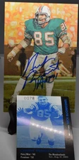 NICK BUONICONTI AUTOGRAPHED GOAL LINE ART CARD MIAMI DOLPHINS HOF 2001 