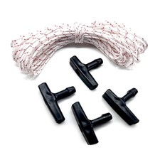 1Meter Lawn Pull Cord with 4 Pack Recoil Starter Handle for Chainsaw Lawn
