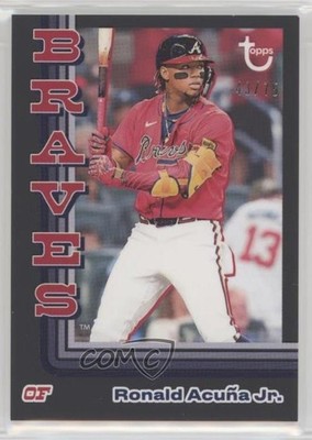 2024 Topps Brooklyn Collection Black 43/75 Ronald Acuna Jr Acuña #44 02le