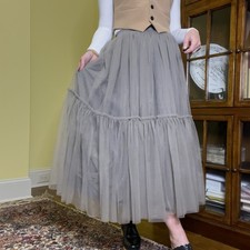 Tulle Skirt with Elastic Waist
