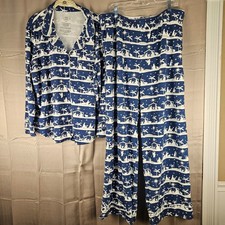 Holy Pals Womens Navy Nativity Scene Pajamas XXL