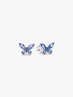 Pandora Ohrstecker Schmetterling 925 Sterlingsilber Blaue Steine 294230C01