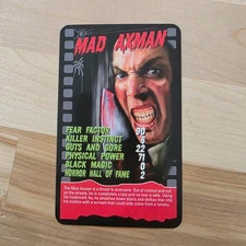 MAD AXMAN~ Horror 2020 Top Trumps Card Game w/ Glow In The Dark Case