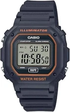 Casio Illuminator F108WH-8A2CF Resin Band Chronograph Men's Watch NEW ⌚