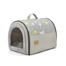 Jiupety Indoor Dog House, 2 in 1 Portable Foldable House Bed with C... Fast Ship