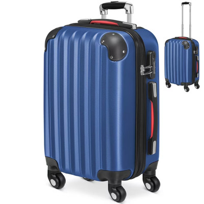  M  Blau baseline Koffer Urlaub Reisen Flug Koffer 34 Ltr: 51x33x21cm