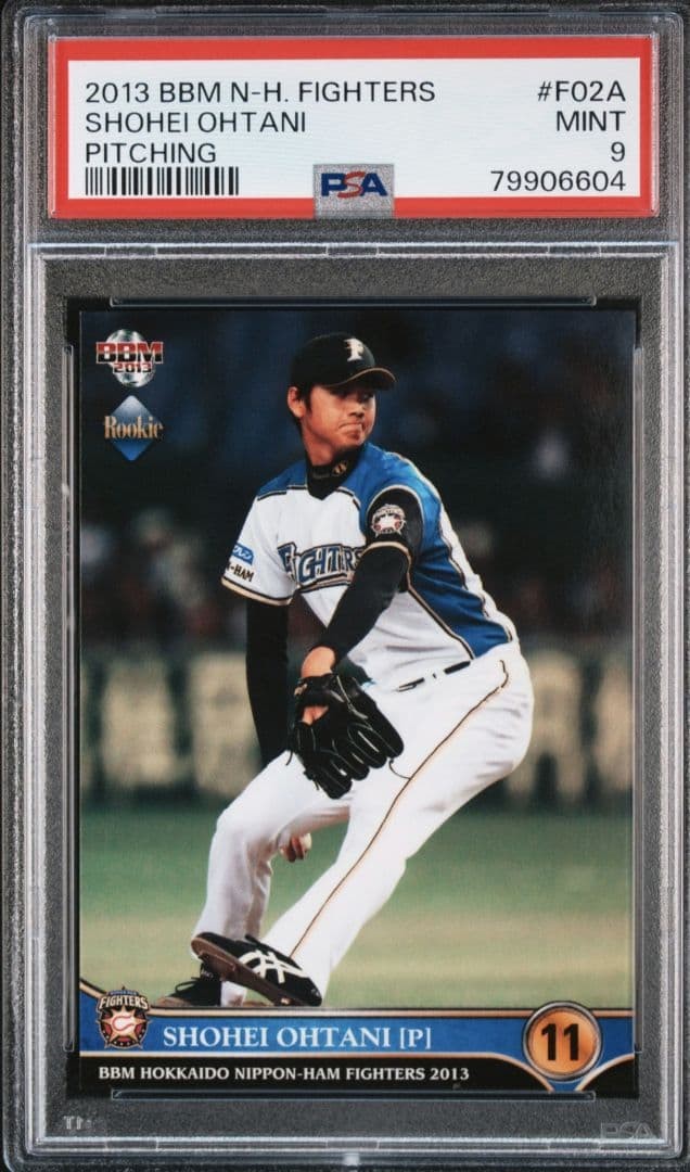 Shohei Ohtani 2013 BBM Nippon-Ham Fighters #F02a Rookie PSA9