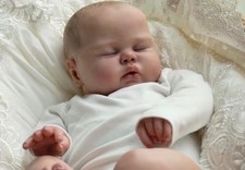 Gorgeous sleeping reborn baby girl doll.  20 inches. NEW.