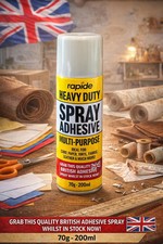 Rapide Heavy Duty ~ Spray Adhesive Multi Purpose For Card, Fabric, Vinyl & More