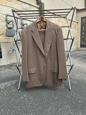 Vtg Pre-War 1930s Brooks Brothers 42R Brown Striped Jacket