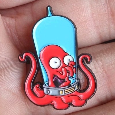 Simpsons X Futurama Kang And Kodos Zoidberg Custom ENAMEL PIN Matt Groening 90's