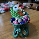 Lefton Holly Sleigh With Ornaments And Ty Snowman (shivers) — photo 2