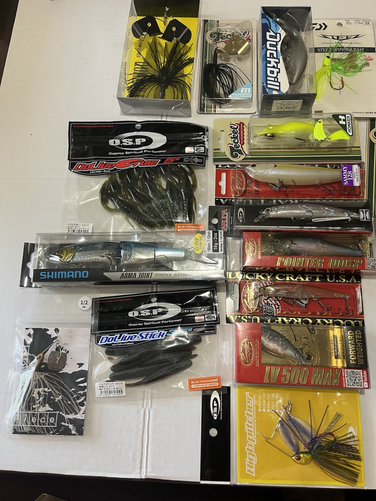 Shimano ARMA JOINT 190SS OSP DoLive Stick Lucky Craft LV500 Nishine Swimbait Lot - Image 4