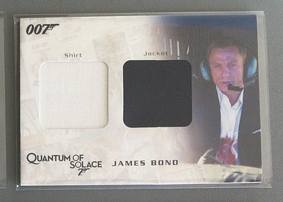 2009 James Bond Archives QC18 James Bond's Shirt & Jacket Costume Relic Card