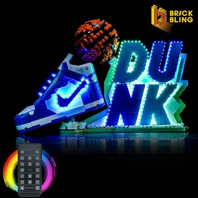 BrickBling LED Licht für LEGO Nike Dunk x LEGO® Set 43008 (Remote)