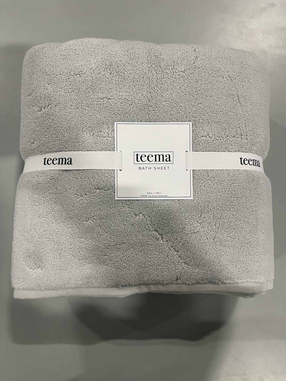 БАННАЯ ПРОСТЫНЯ TEEMA ИЗ 100 ТУРЕЦКОГО ХЛОПКА - 70X40 - STONE 10190₽