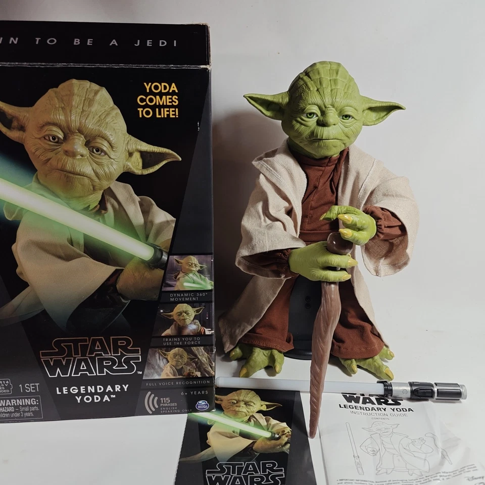 Star Wars Legendary Interactive Jedi Master YODA 16 pulgadas Edición Coleccionista Foto 2 de 4