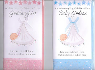 Ein Wunsch zur Taufe für eine liebe Patenkind / Baby Patensohn Karte