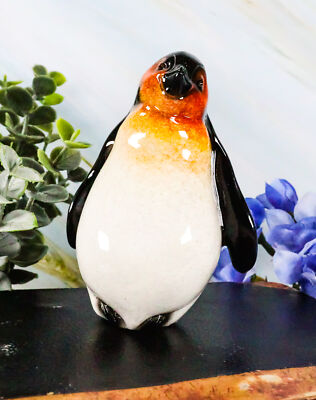 Ebros Antarctica Ice Habitat Cute Emperor Penguin Chick Dancing Mini  Figurine