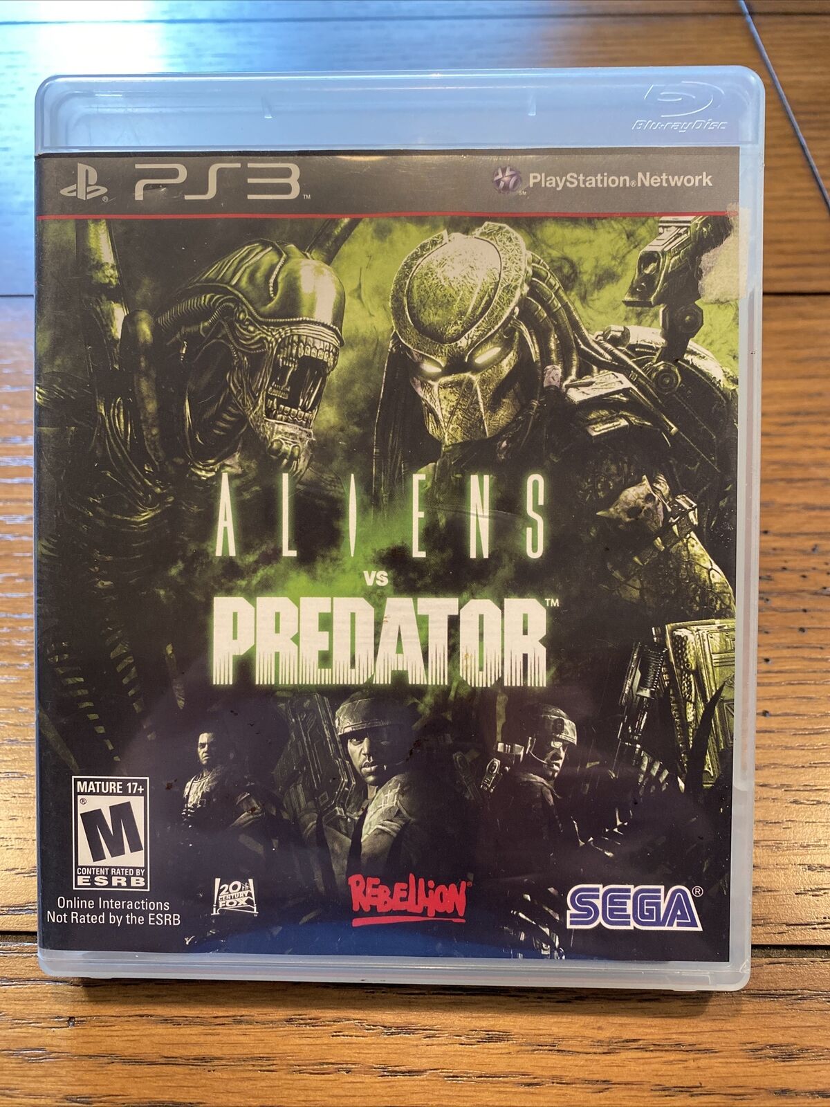 PS3 Video Game Aliens vs Predator Rebellion with Manual WORKS