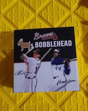 Lista A Atlanta Braves CABRA Hank Aaron Chipper Jones Bobblehead 🔥ENVÍO GRATUITO🔥