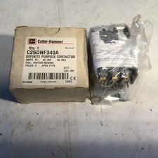 C25DNF340A Cutler Hammer Contactor - 40 Amp � 3 Pole � 110/120V Coil NIB w/Paper