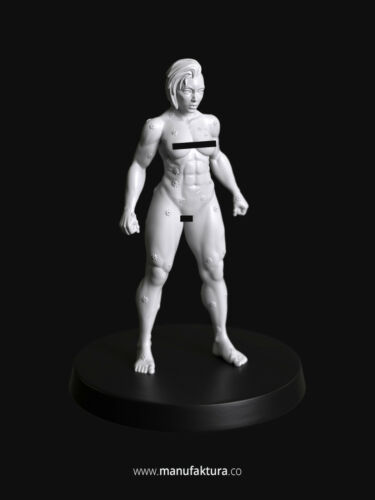 Gene-forged Female Marine without Armour 02c - 28mm Resin Mini by Manufaktura - Picture 2 of 2