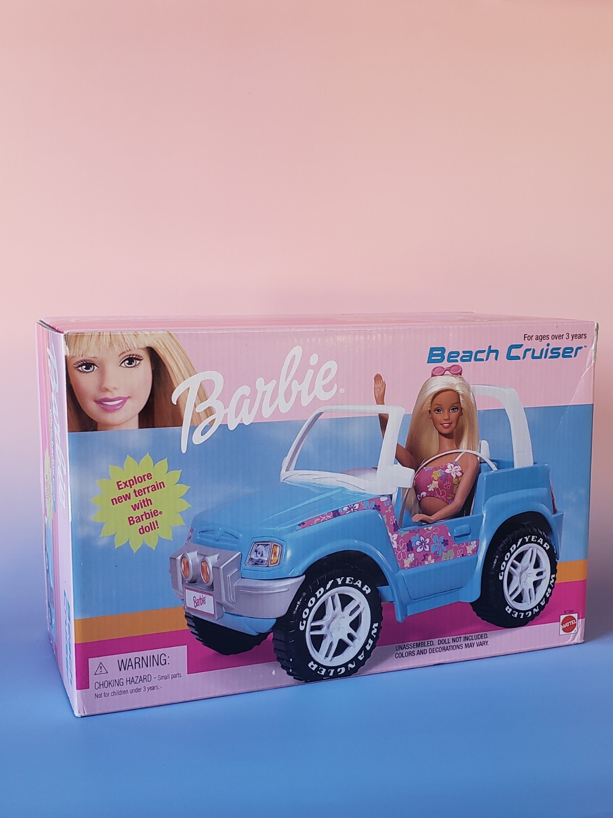 Barbie Beach Cruiser 57385 voiture de plage miniature pour poupées de collection
