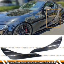 For 2019-2026 Toyota GR Supra A90 A91 Carbon Fiber Door Panel Garnish Trim Cover