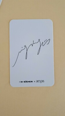 Aespa (에스파) x EIDER OFFICIAL Photocard FULL SET - Limited | eBay