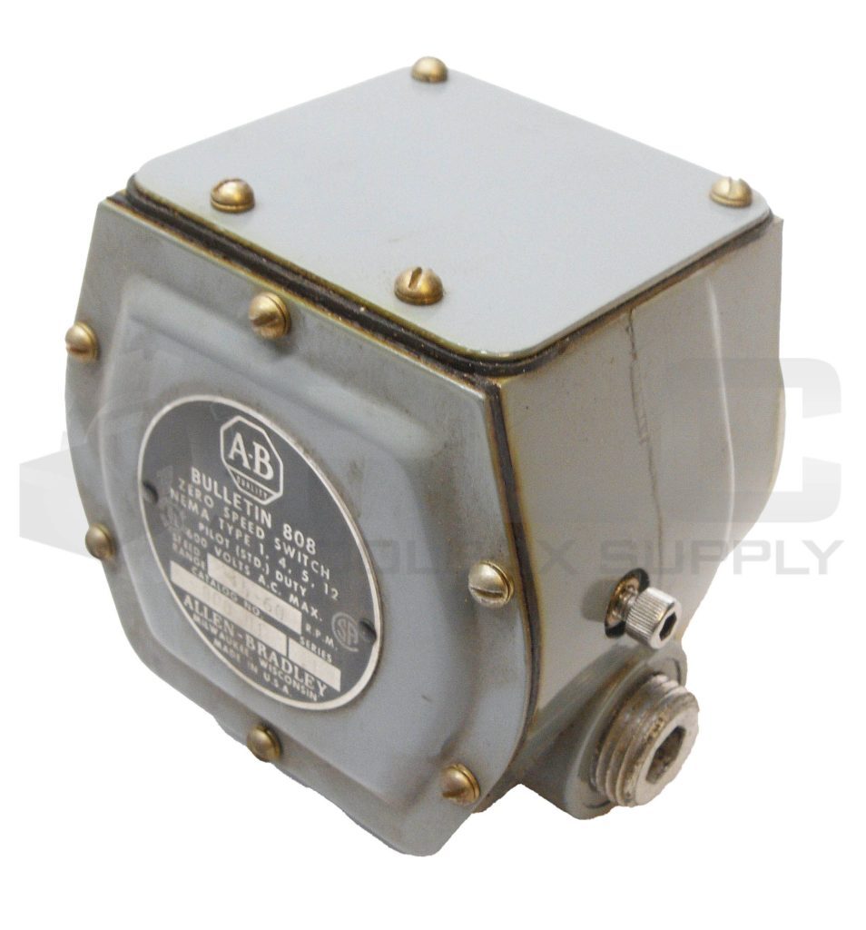 NEW ALLEN BRADLEY 808-H1 / E ZERO SPEED SWITCH 15-60RPM 600VAC | eBay