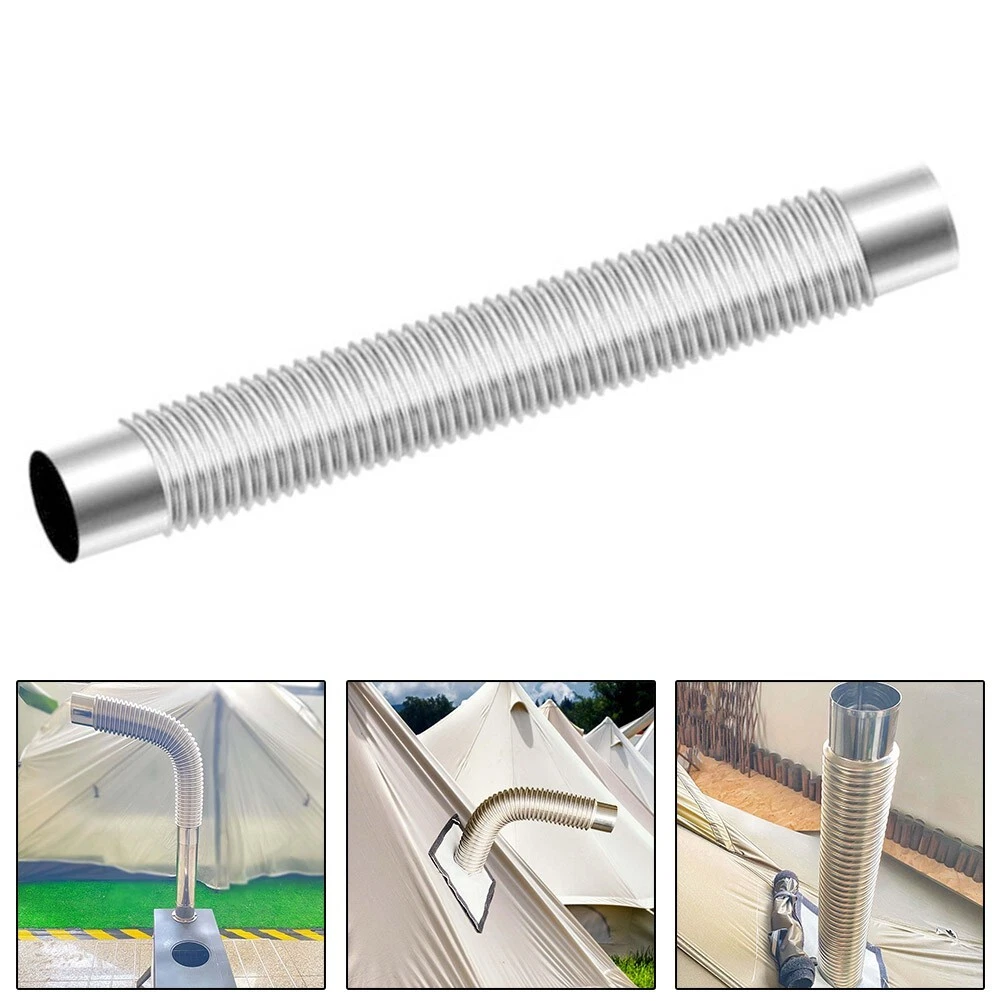Insulated Tents With Stove Jacks Wood Stove Pipe Exhaust Pipe 19.7*2.4in |  eBay
