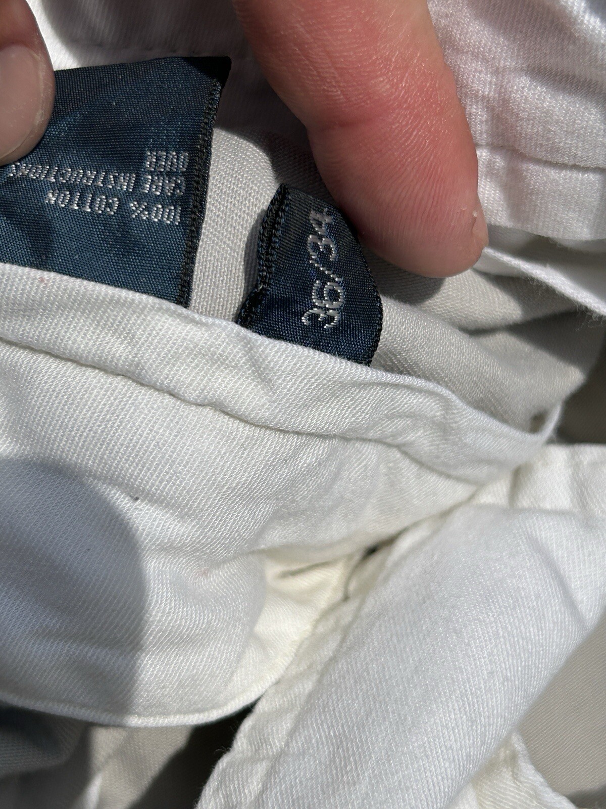 Vintage Polo Ralph Lauren Chino Prospect Pants Cream Color Men’s 36/34 Cotton  thumbnail 5