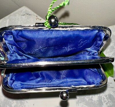 VERA BRADLEY Kiss Kiss Coin Purse KATALINA BLUES Double Kisslock