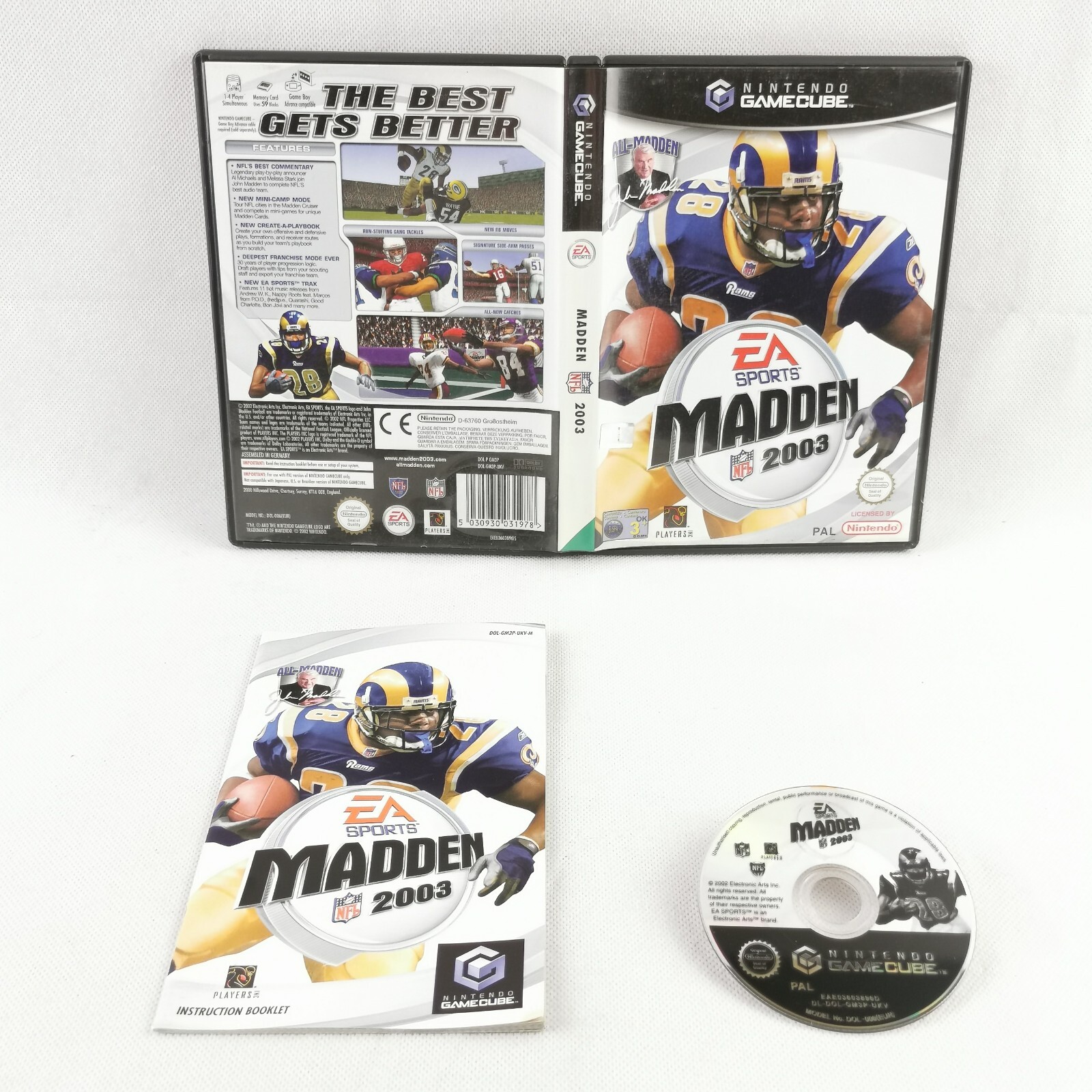 Madden NFL 2003 GameCube Nintendo Complete PAL