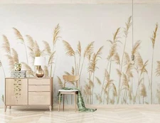 3D Autumn Grass Wallpaper Wall Mural Removable Self-adhesive Sticker1007