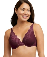 NWOT Bali 36DD 1 Smooth U Comfort Stretch Lace Full Coverage 0084 120094