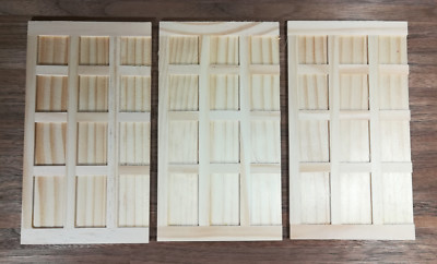 Dollhouse Wall Panels Tudor Style Wood Paneling x3 1:12 Scale Miniature