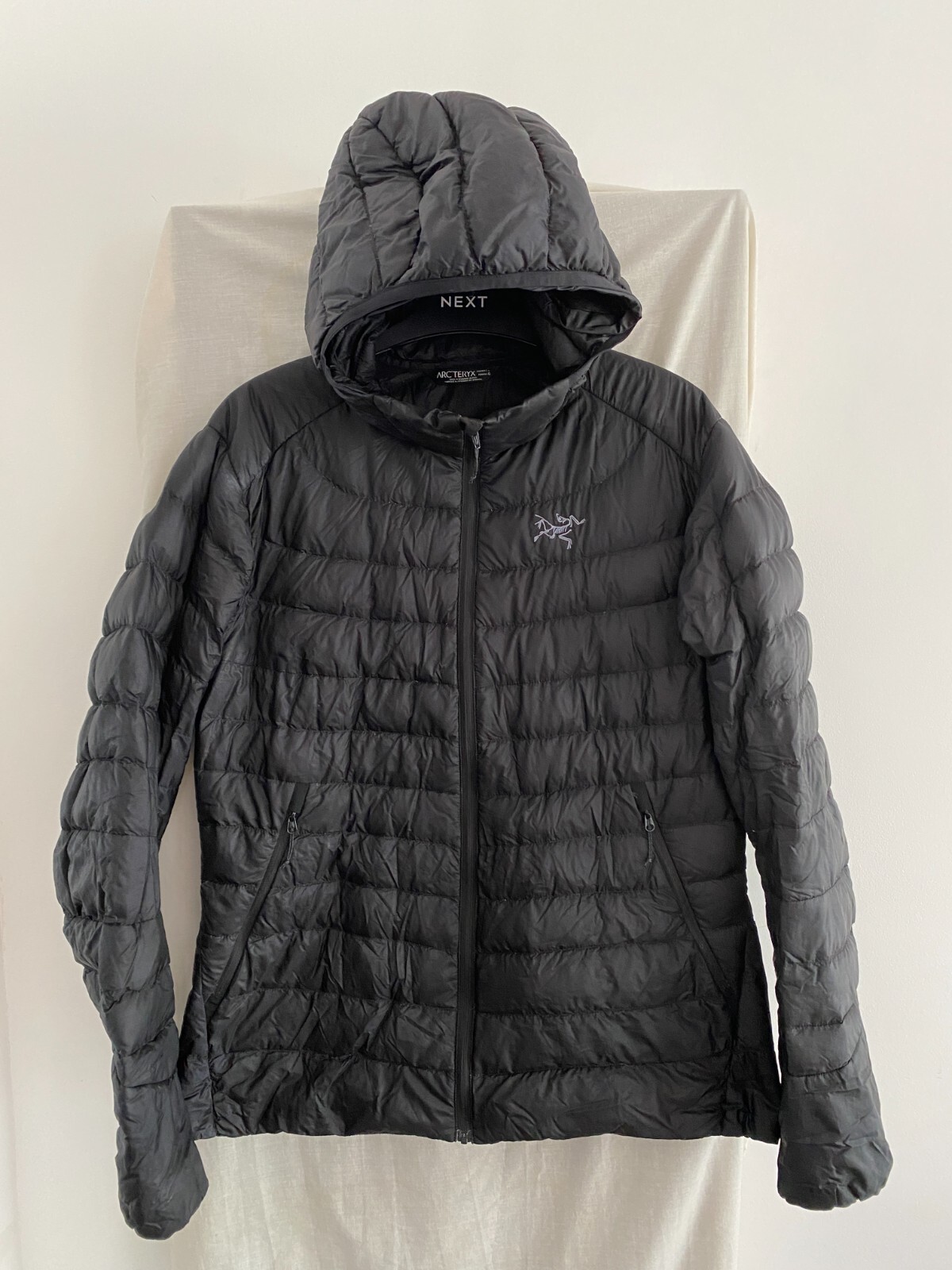 Piumino ARC'TERYX CERIUM LT nero con cappuccio taglia L