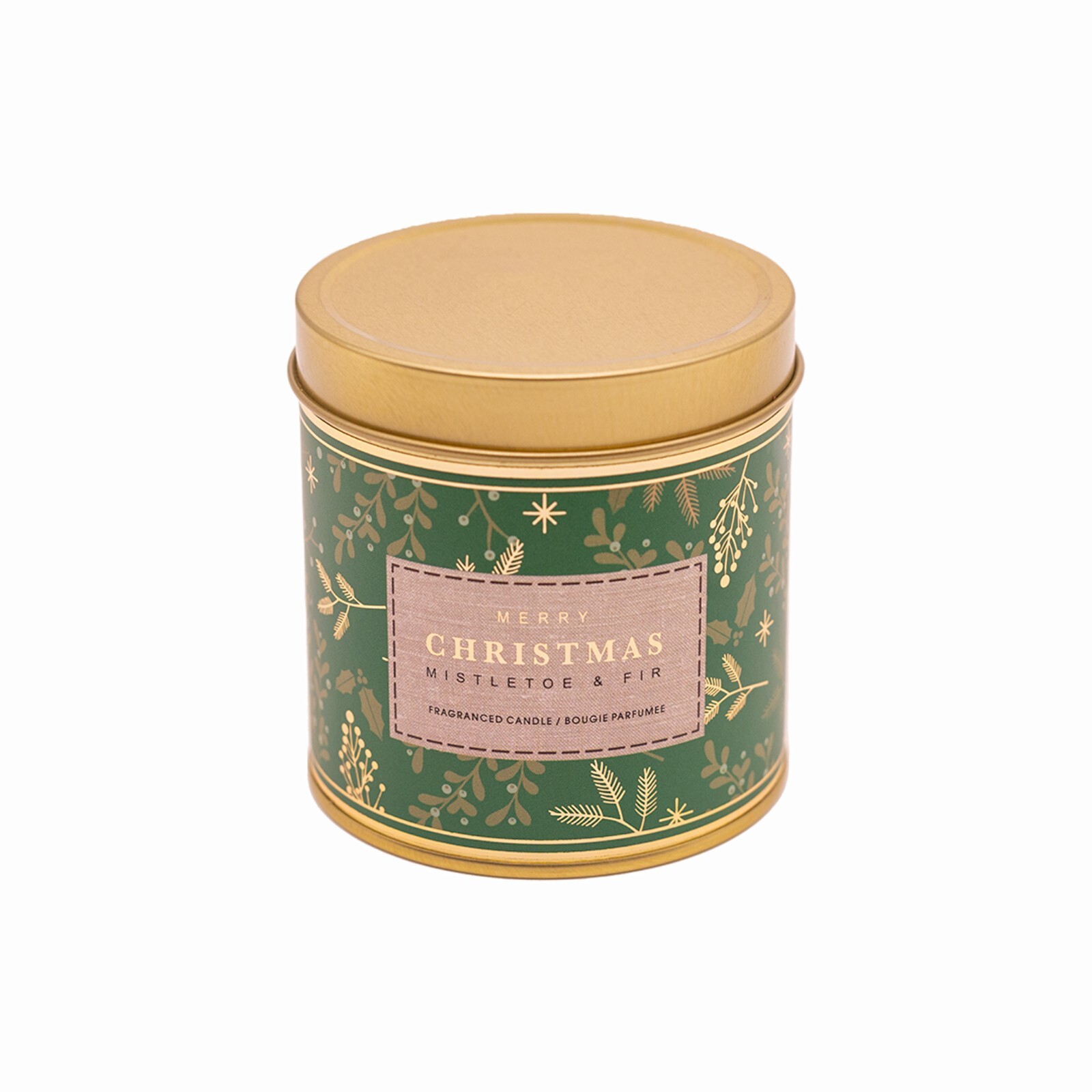 Christmas Scented Candle Decoration Mistletoe Fir Xmas Fragrance Green