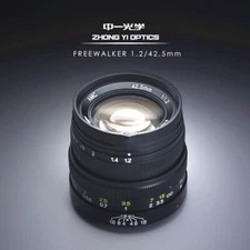 Zhongyi 42.5mm F1.2 Large Aperture Manual Prime Lens For M43 Micro Four Thirds