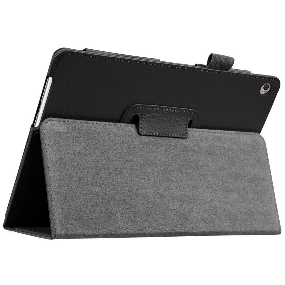 Flip Leather Smart Cover Case For iPad Samsung Galaxy Tab E/A/S3/S2 7"-10.1" WQ - Image 3 of 4