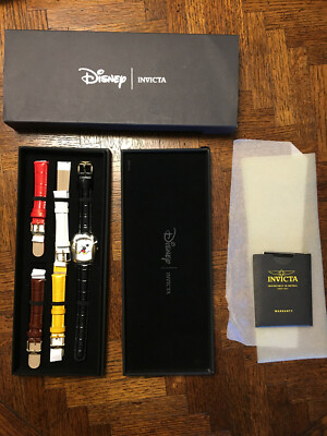DISNEY INVICTA LTD ED LADIES QUARTZ WATCH SET WITH 5 BANDS 