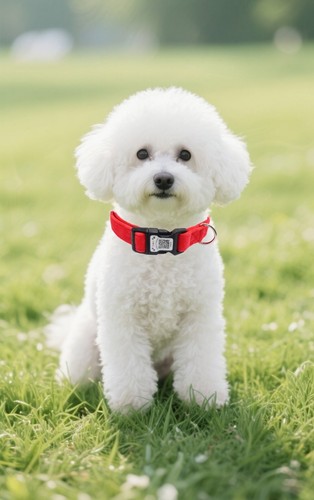 Collar de perro con código QR personalizado collar de perro terciopelo suave y nailon para todos los perros - Imagen 32 de 39